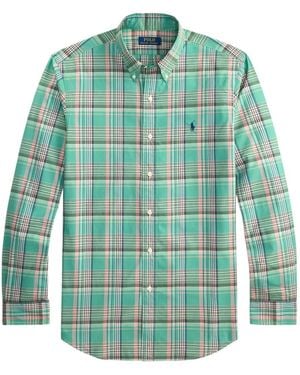 Polo Ralph Lauren Checked Long-Sleeve Shirt - Green