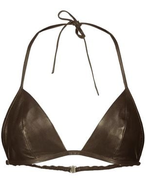 Rick Owens Neckholder-Bhs Aus Leder - Braun