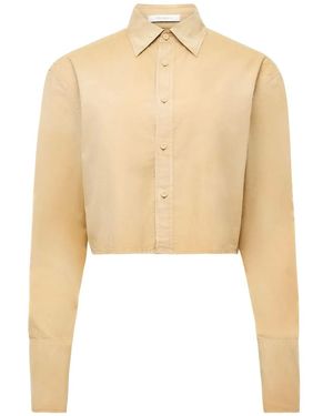 JW Anderson Garment クロップド シャツ - ナチュラル