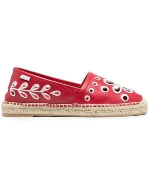 Red(V) Eden Flat Espadrilles - Red