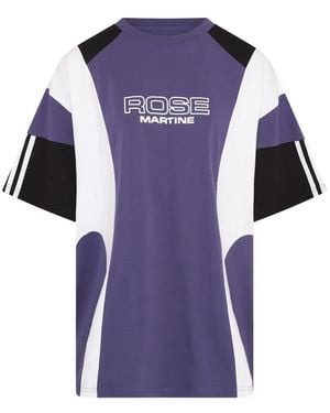 Martine Rose Colourblock T-Shirt - Purple