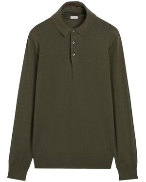 Caruso Long-Sleeve Polo Shirt - Green