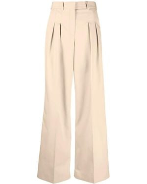 Calvin Klein Pants With Logo - Natural