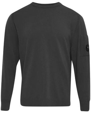 C.P. Company Jersey Lens De Lana Merino Extrafina Con Cuello Redondo - Gris