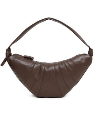 Lemaire Large Croissant Leather Shoulder Bag - Brown