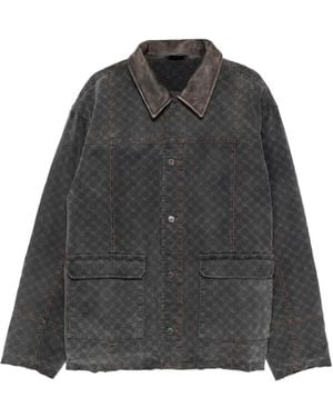 Daily Paper Patterned Pocket Jacket - Grey
