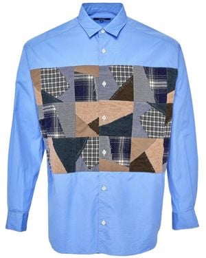 Comme des Garçons Oxford Multi Fabrics Shirt - Blue