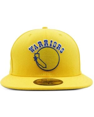 KTZ 59Fifty Golden State Warriors Classics Night Hardwood Fitted Cap - Yellow