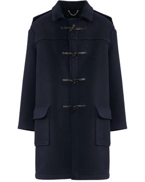 Maison Margiela Wool Duffle Coat - Blue