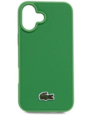 Lacoste Logo-Patch Piqué Iphone Case - Green