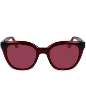 Ferragamo Round-Frame Sunglasses - Purple