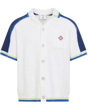 CASABLANCA Crochet Shirt - Blue