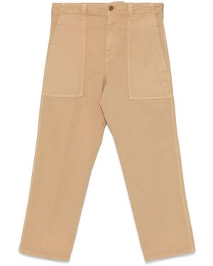 Aspesi Pantalon En Gabardine À Coupe Courte - Neutre