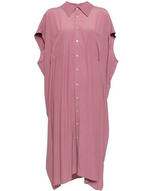 Act No1 Geknöpftes Jeanskleid - Pink