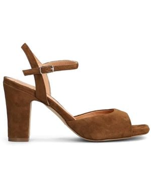 Julie Dee Buckle-Fastening Sandals - Brown