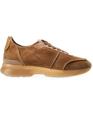 COPENHAGEN Cph740 Paneled Leather Sneakers - Brown