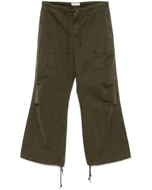 Entire studios Cotton Wide-Leg Trousers - Green