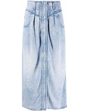 Isabel Marant Jupe mi-longue Tigrane en jean - Bleu