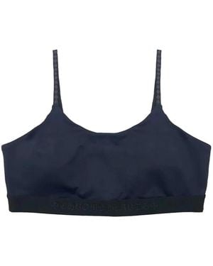 Chrome Hearts Logo-Print Sports Bra - Blue