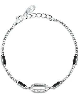 KARL LAGERFELD Pulsera Con Detalle Oval - Metálico