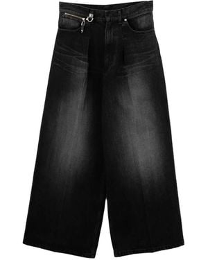 Toga Faded Wide-Leg Jeans - Black