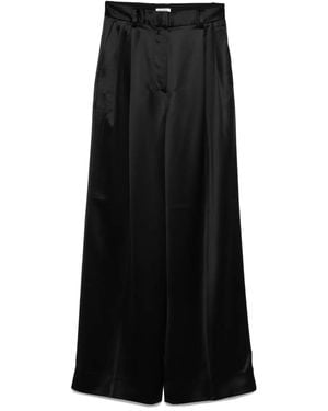 Filippa K プリーツ シルクパンツ - ブラック