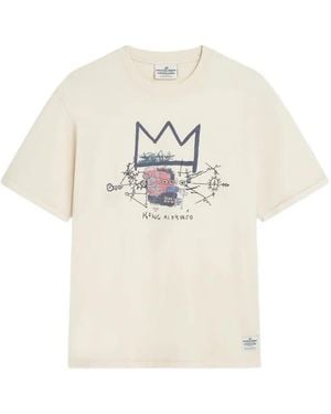 Scotch & Soda X Basquiat Graphic-Print T-Shirt - White