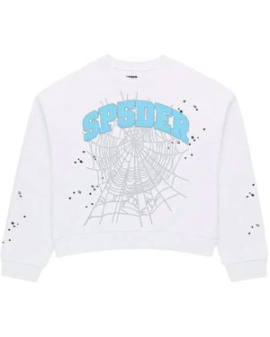 Sp5der Varsity Web Jumper - White