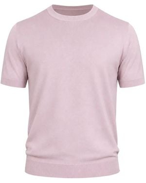 Paolo Pecora Crew-Neck Short-Sleeve T-Shirt - Pink