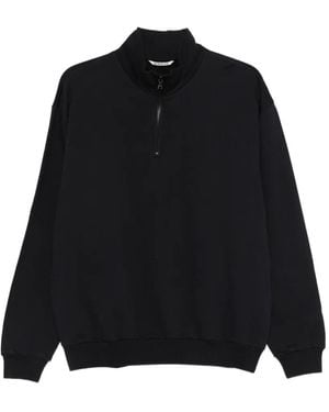AURALEE Half-Zip Jumper - Black