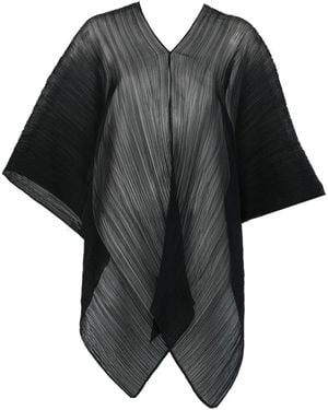 Pleats Please Issey Miyake Écharpe À Design Plissé - Black