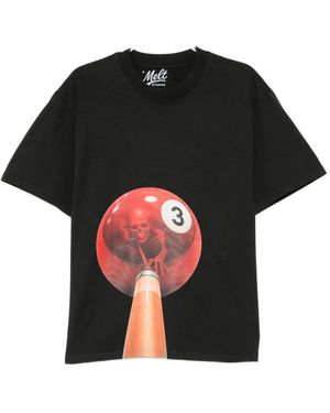 Melt Graphic-Print T-Shirt - Black