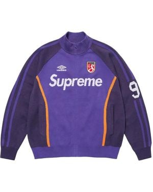 Supreme X Umbro Zip-Up Sweatshirt - Purple
