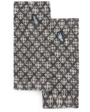 Momoní Moufles Morie À Motifs - Gris