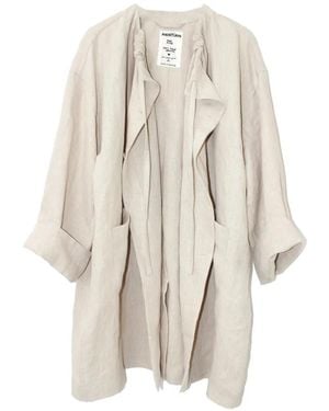 Anntian Patch-pocket trench coat - Blanco