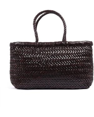 Dragon Diffusion Bolso Shopper De Piel Con Motivo De Espiga - Marrón