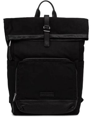 Marc O' Polo Roll-Top Backpack - Black