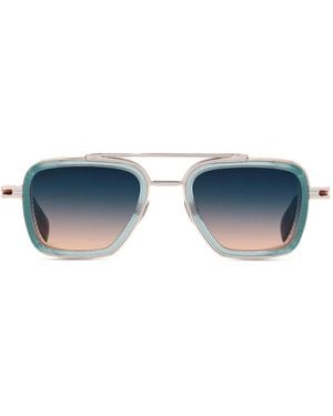 T Henri Eyewear Lunettes De Soleil À Monture Géométrique - Bleu