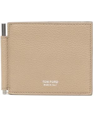Tom Ford Leather Wallet - Natural