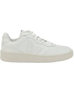 Veja V-10 Lace-Up Trainers - White