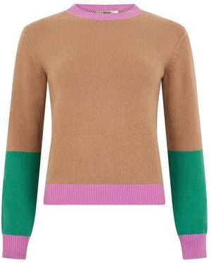 Herno Jersey Con Diseño Colour Block - Neutro
