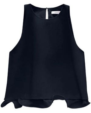 Dorothee Schumacher Emotional Essence Ruffled Top - Blue