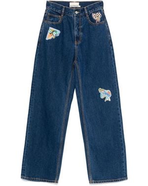 ALÉMAIS Jean À Coupe Droite - Bleu