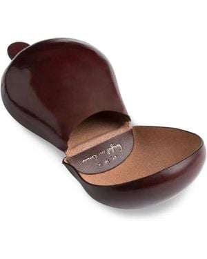 Lemaire X Carlos Penafiel Castanet-Shaped Coin Purse - Brown