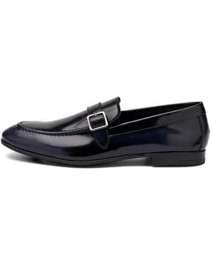 Frau Mocassins En Cuir À Boucles - White