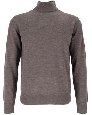 Ballantyne Jersey Con Cuello Alto - Gris