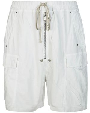Rick Owens Bela Cargo Shorts - Blue