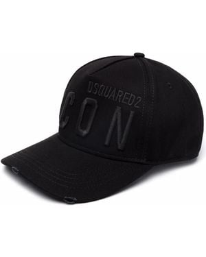 DSquared² Cappello Da Baseball Con Ricamo - Nero