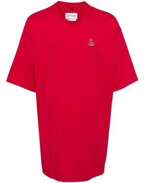 Doublet Onsen Noren Cotton T-Shirt - Red