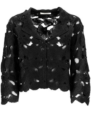 Kangra Ripped Cardigan - Black